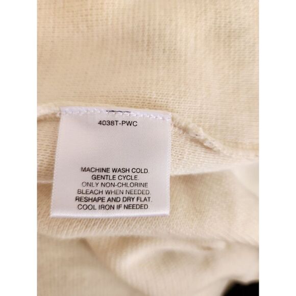 Covington women's Large petticoat cropped cream relaxed 2 button vintage style - Picture 4 of 6